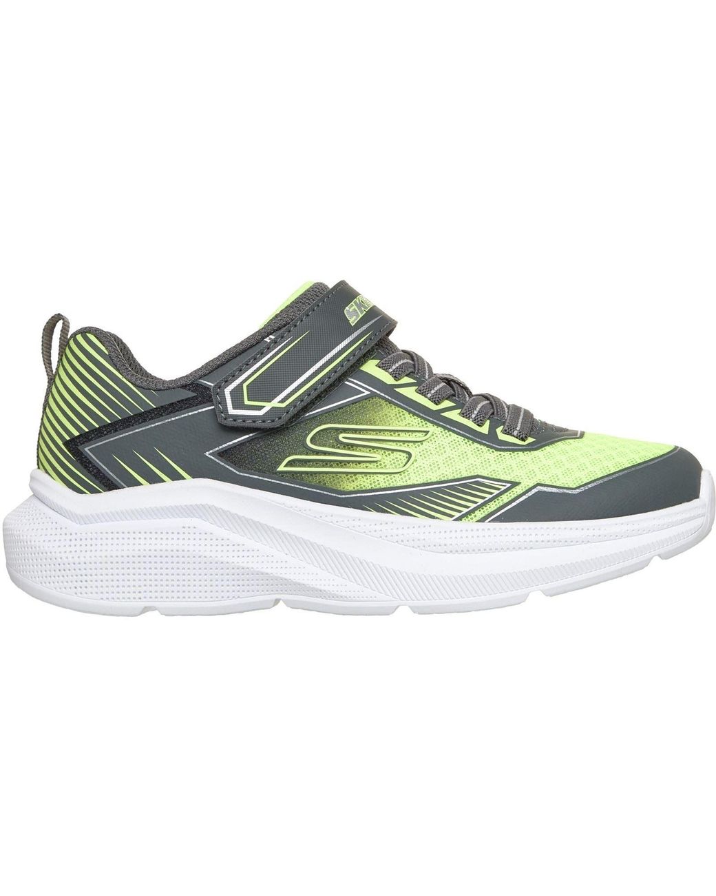 Skechers Green Microspec Velocity Grid-Drift Charcoal/ & Trainers