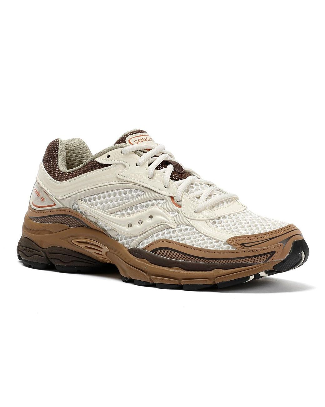 Saucony White Progrid Omni 9 Matte Almond/Coca Trainers for men