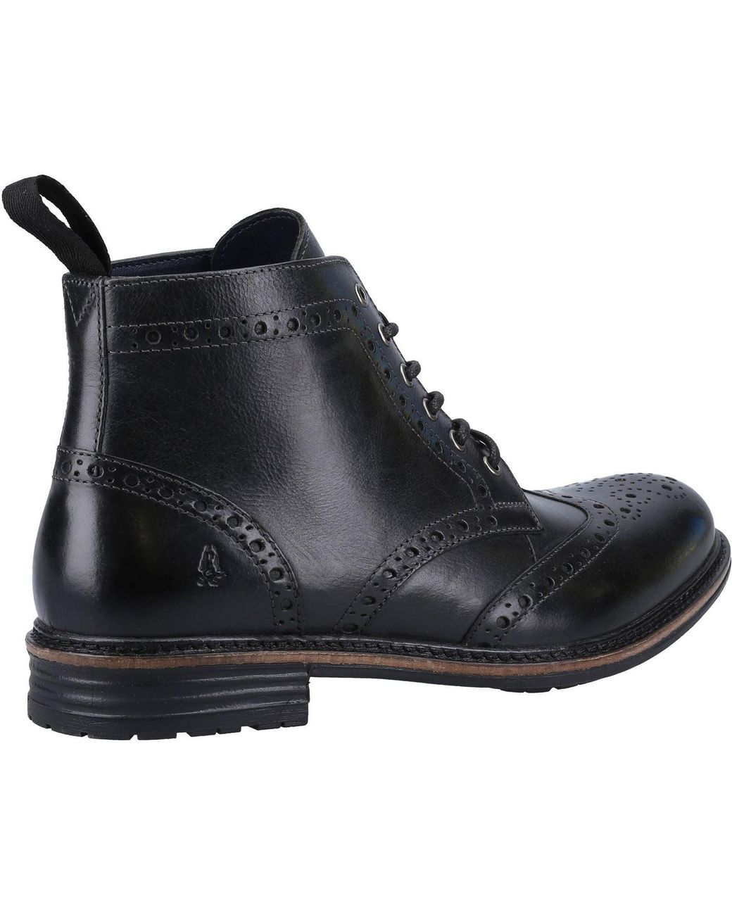 Hush Puppies Black Joshua Leather Boots for men