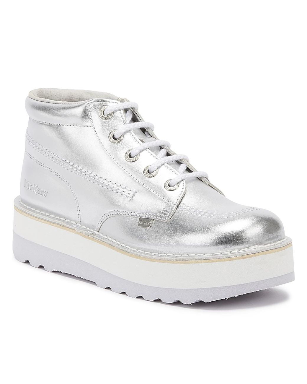 Kickers silver boots sale