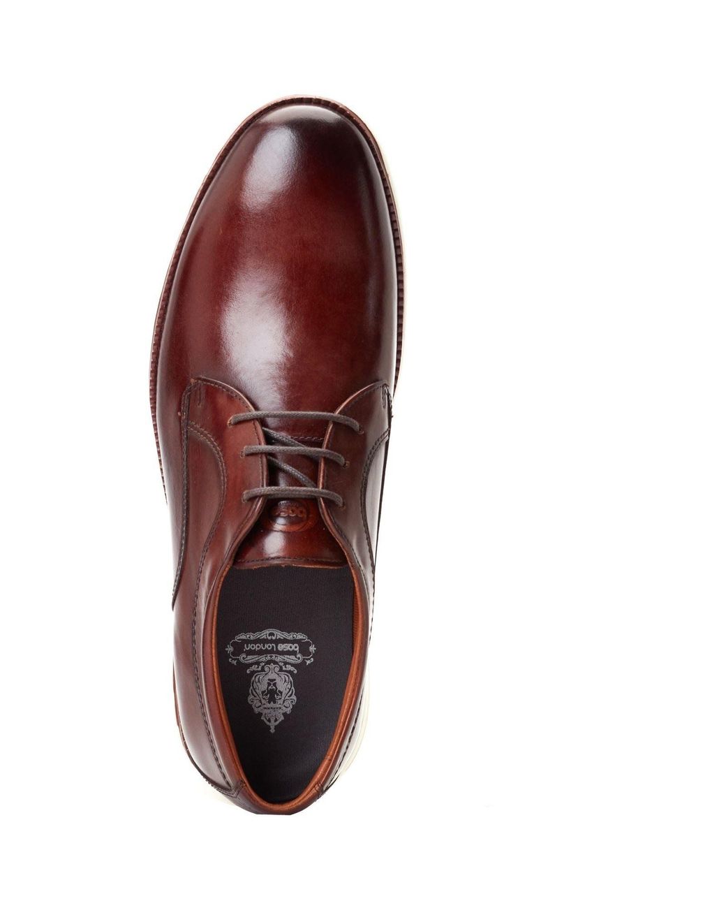 Base London Red Wing Leather Burnt Derby Shoes for men