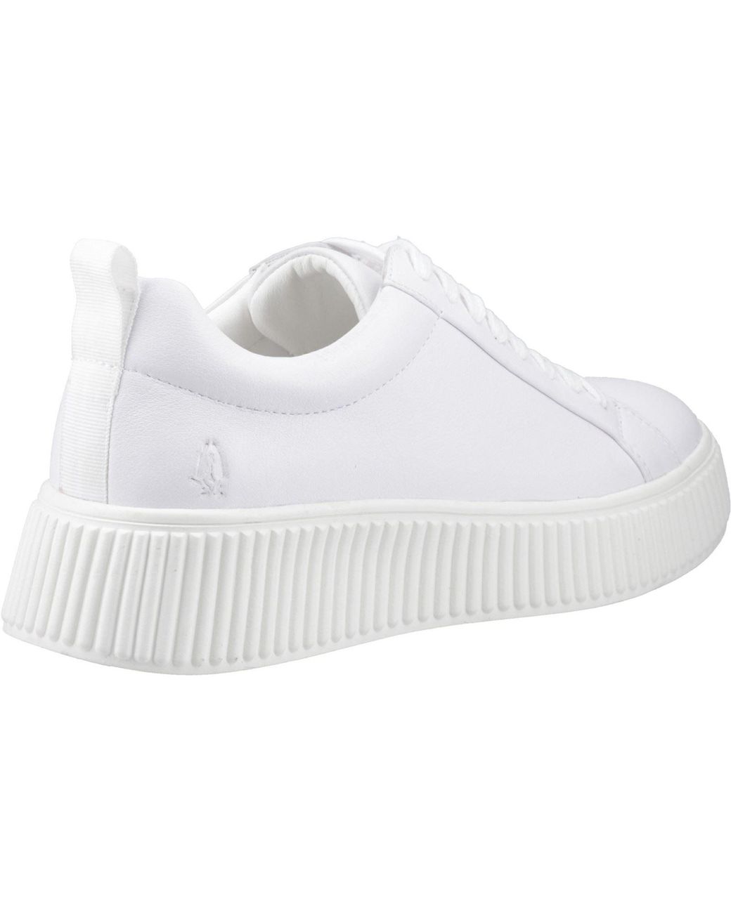 Hush Puppies White Harlow Leather Trainers