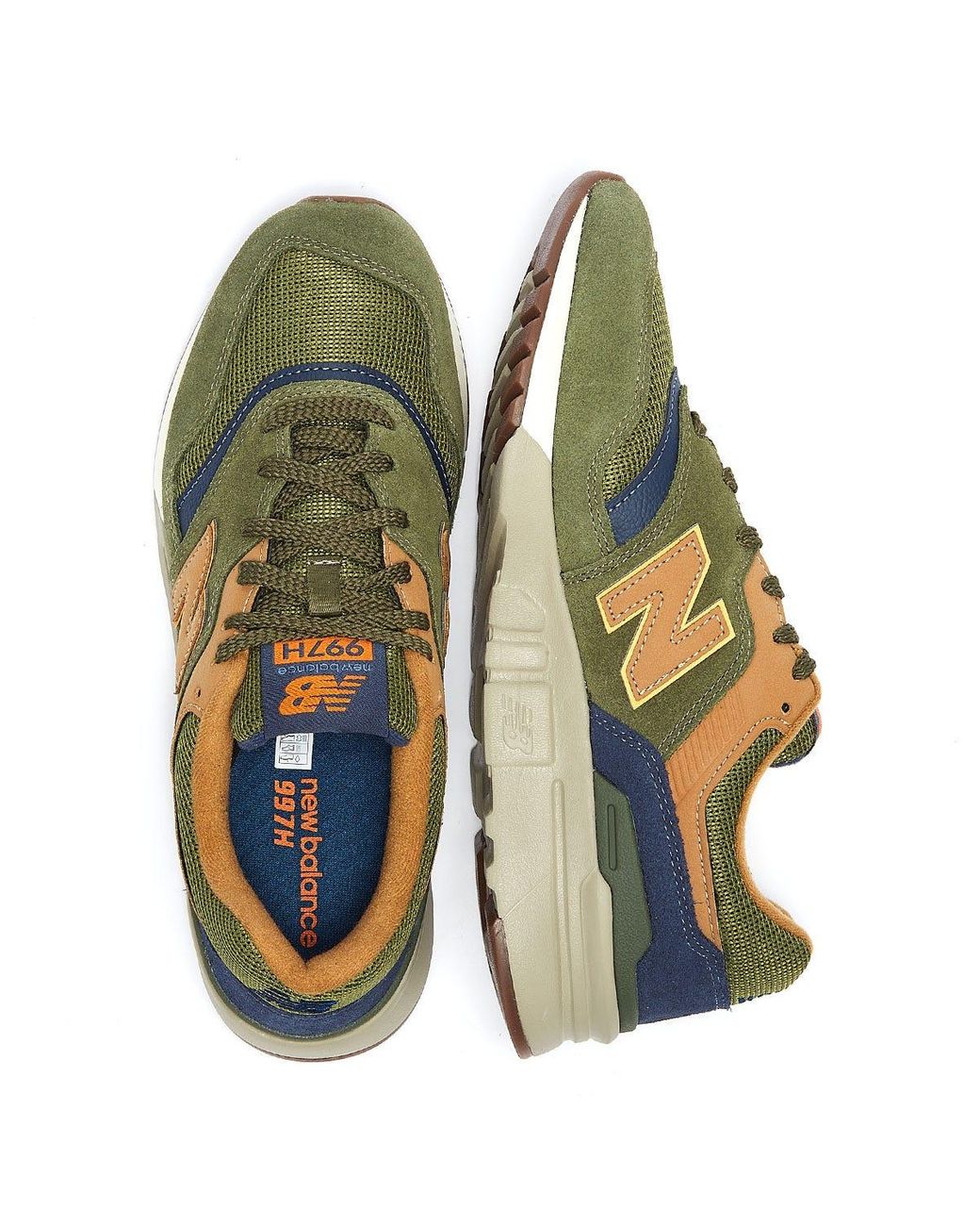 new balance green trainers