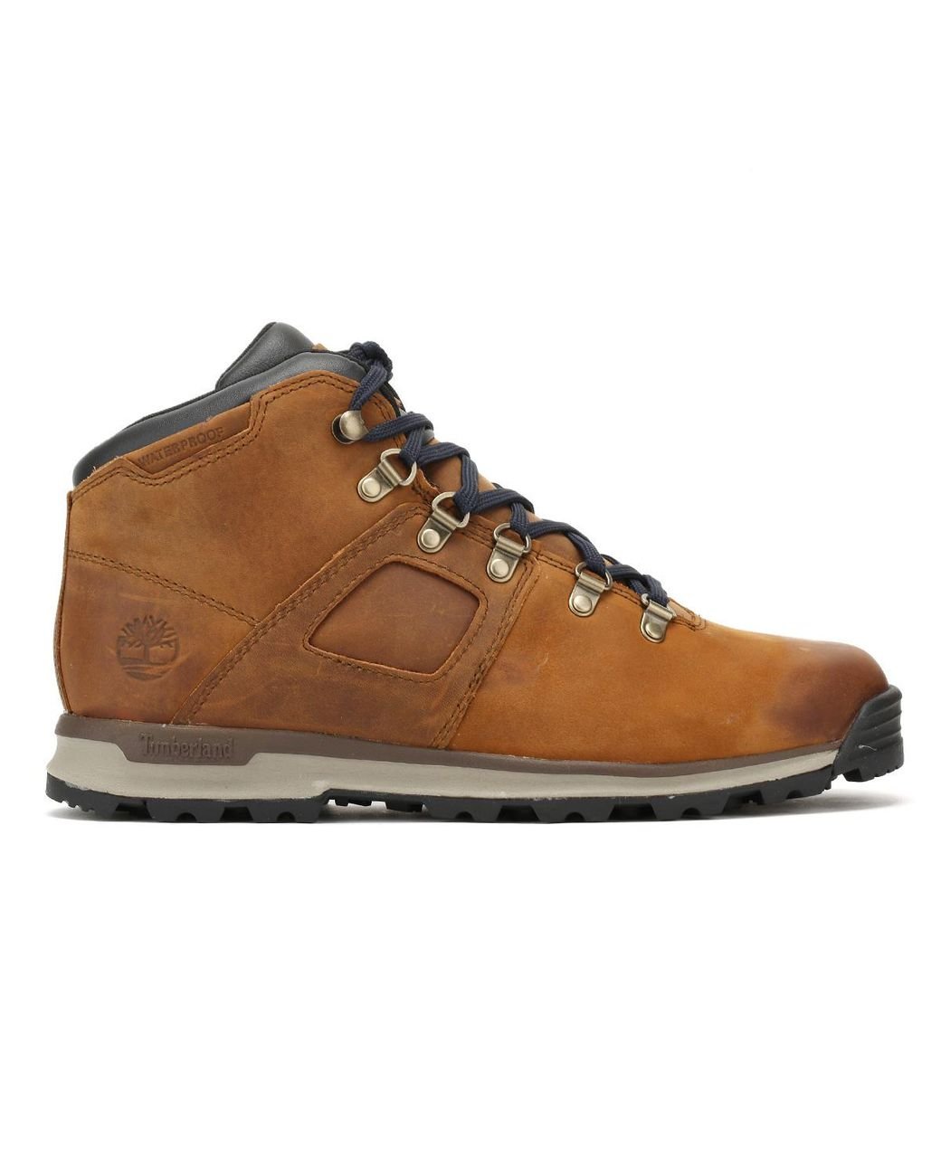 Timberland Leather Mens Brown / Navy Gt Scramble Boots for Men | Lyst UK