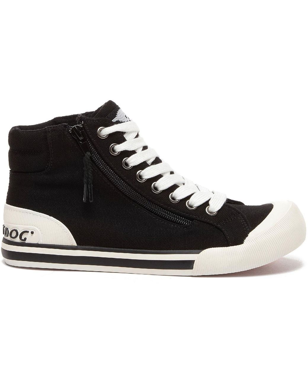 Rocket Dog Black Jazzin Hi Cotton Trainers