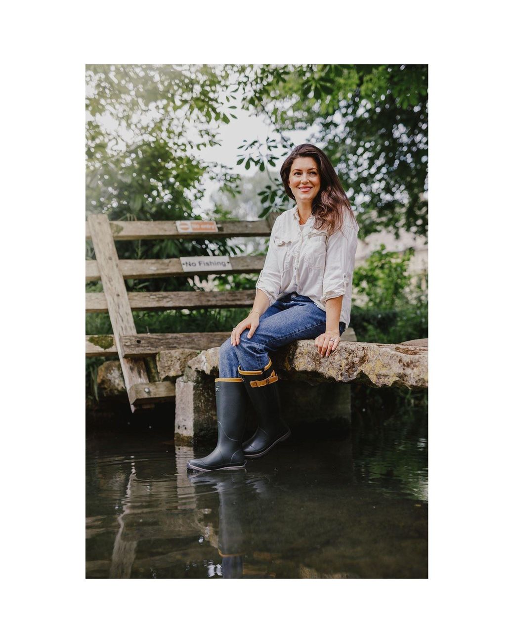 Cotswold Gray Stratus Rubber Wellington Boots