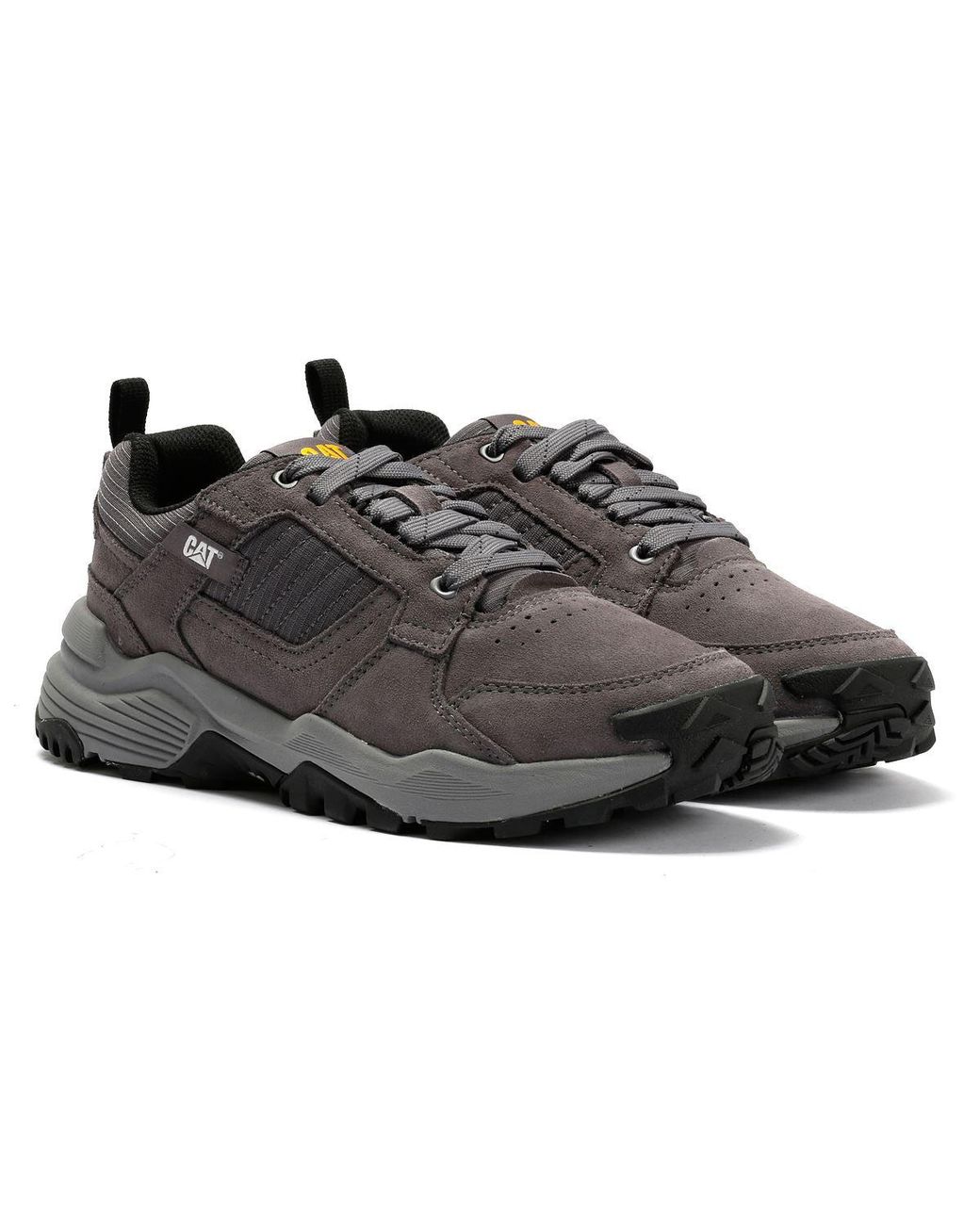 Caterpillar Black Grapple Suede Tornado Trainers for men