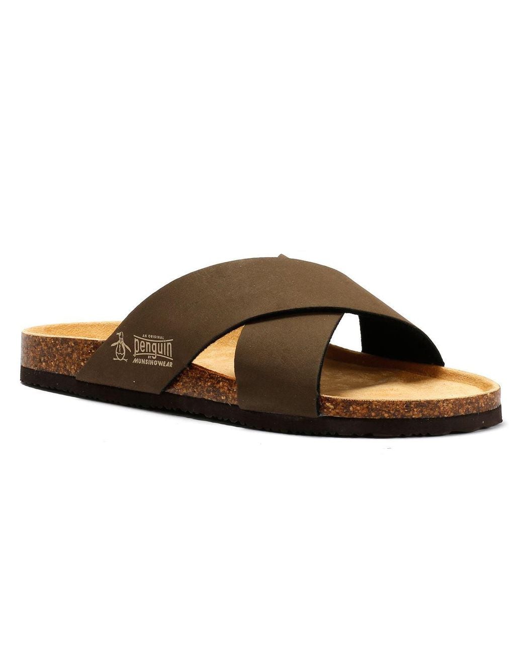 Original Penguin Brown Pack Sandals for men