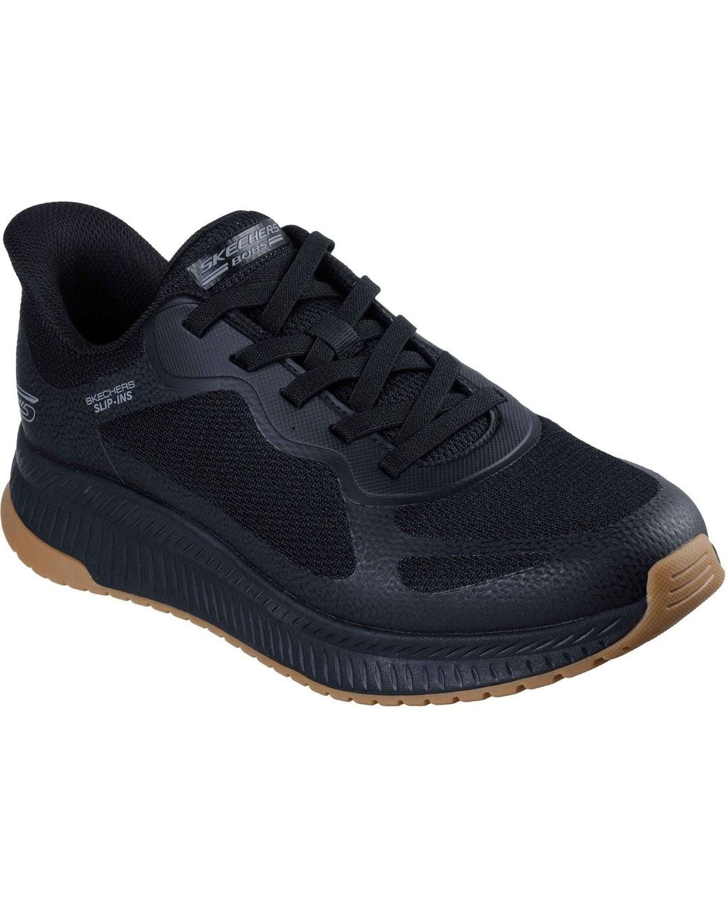 Skechers Blue Extra Wide Width Hands Free Slipins Bobs Sport Squad 4 Sneaker for men