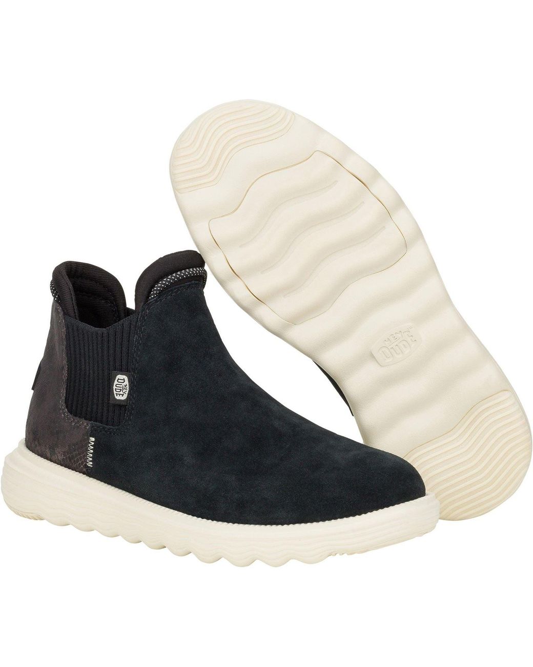 HeyDude Blue Branson Novelty Leather /Snake Boots