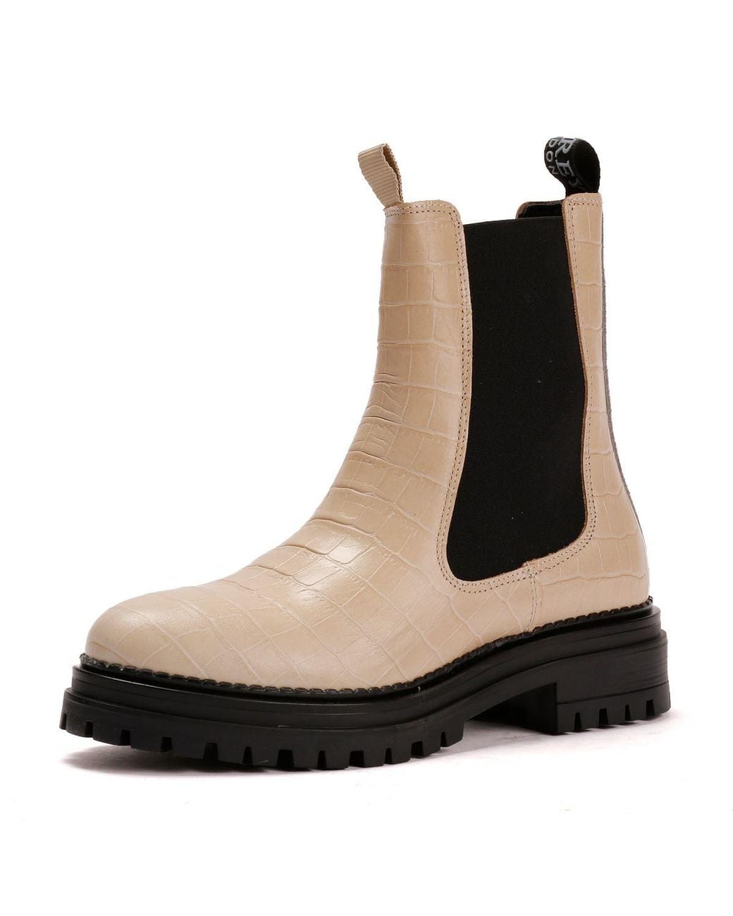 Osprey Black The Huckleberry Leather Cream Boots