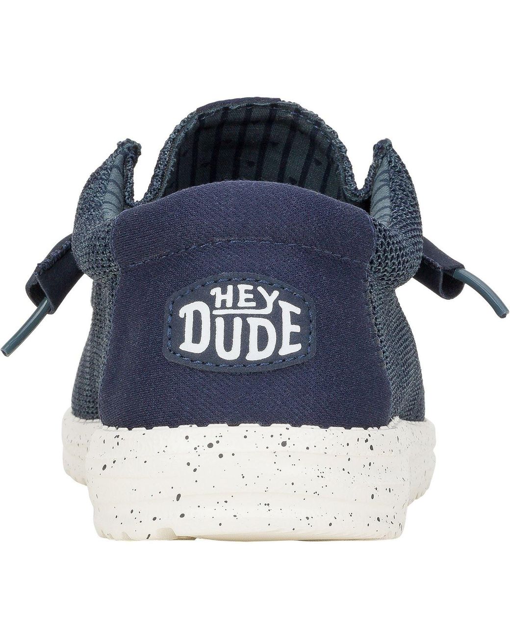 HeyDude Blue Wally Stretch Mesh Synthetic Shoes for men