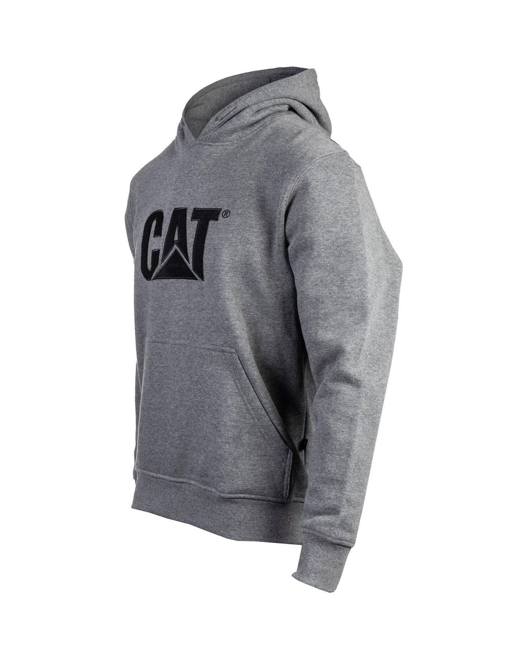 Caterpillar Gray Trademark Cotton Hoodie for men