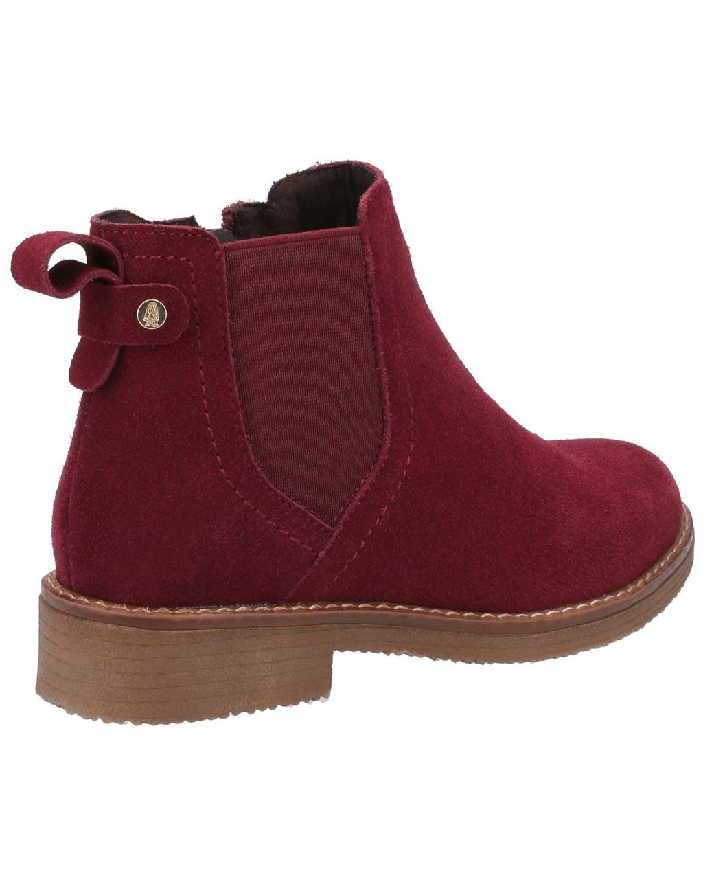Hush Puppies Red Maddy Suede Bordo Boots