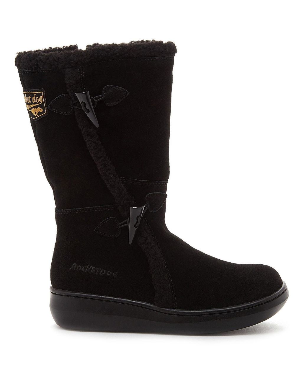 Rocket Dog Black Slope Suede Boots