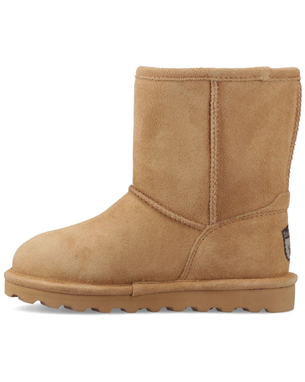 BEARPAW Brown Elle Girls Suede Girl's Coffee Winter Mid Calf Boots