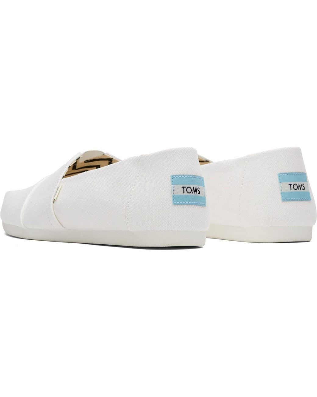 TOMS White Alpargata Espadrilles Cotton for men
