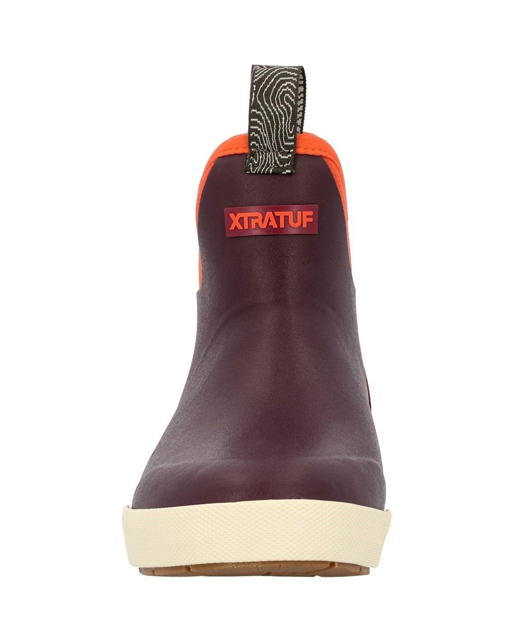 XtraTuf Brown Ankle Deck Camp Boot Rubber Fig Wellington Boots