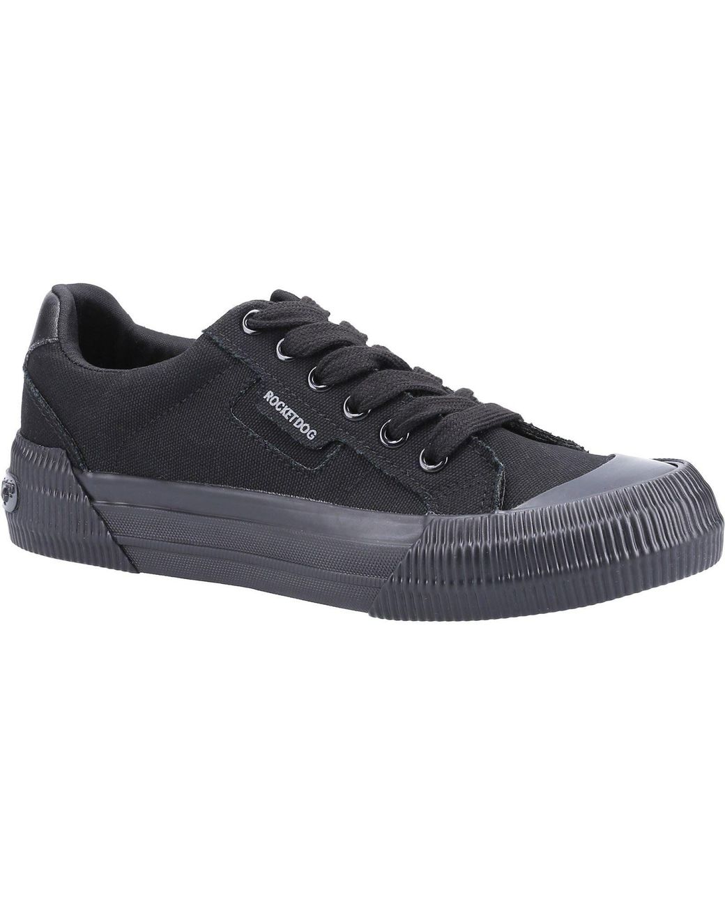 Rocket Dog Black Cheery Canvas Trainers