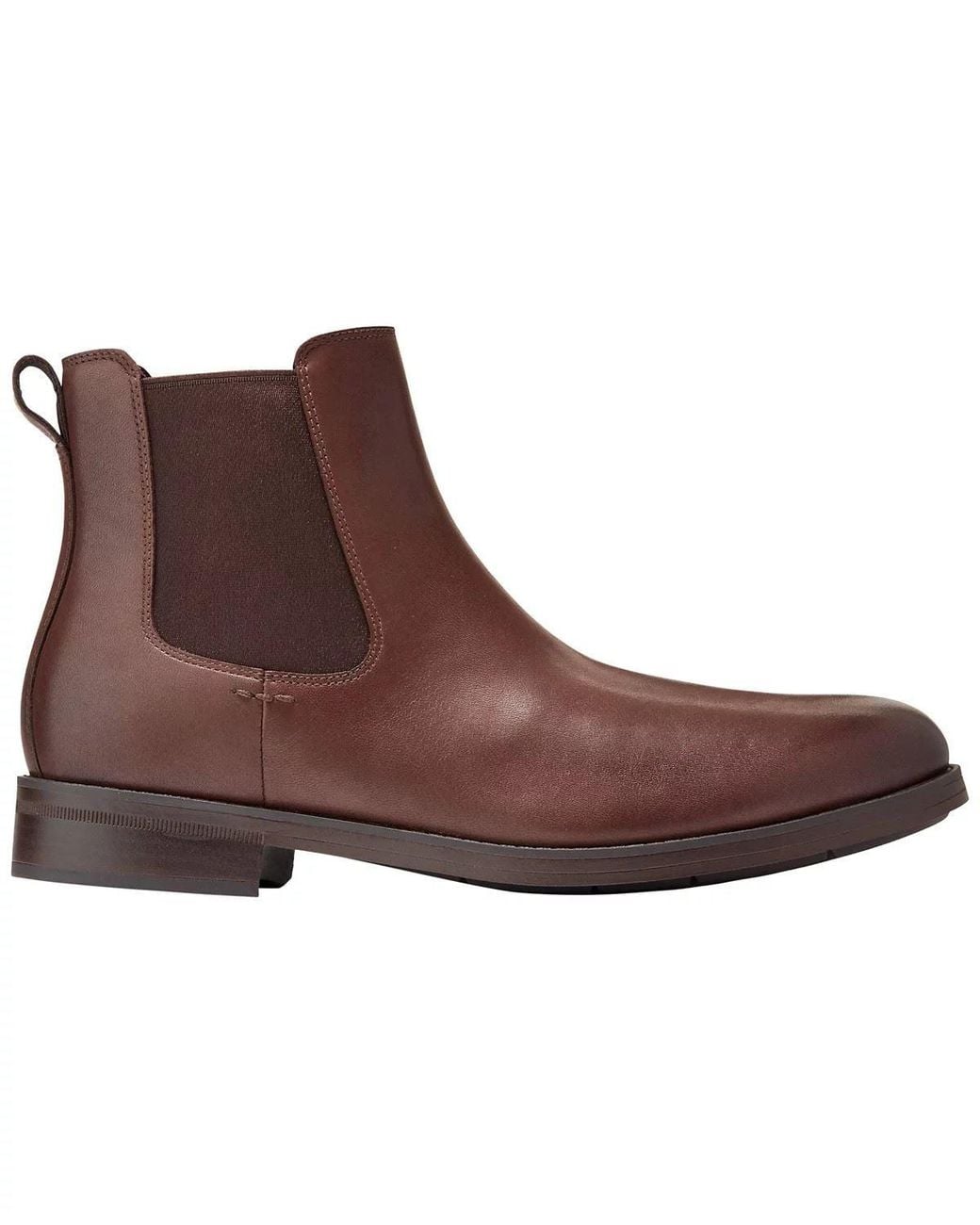 Cole Haan Brown Newmark Grand Leather Chestnut Chelsea Boots for men