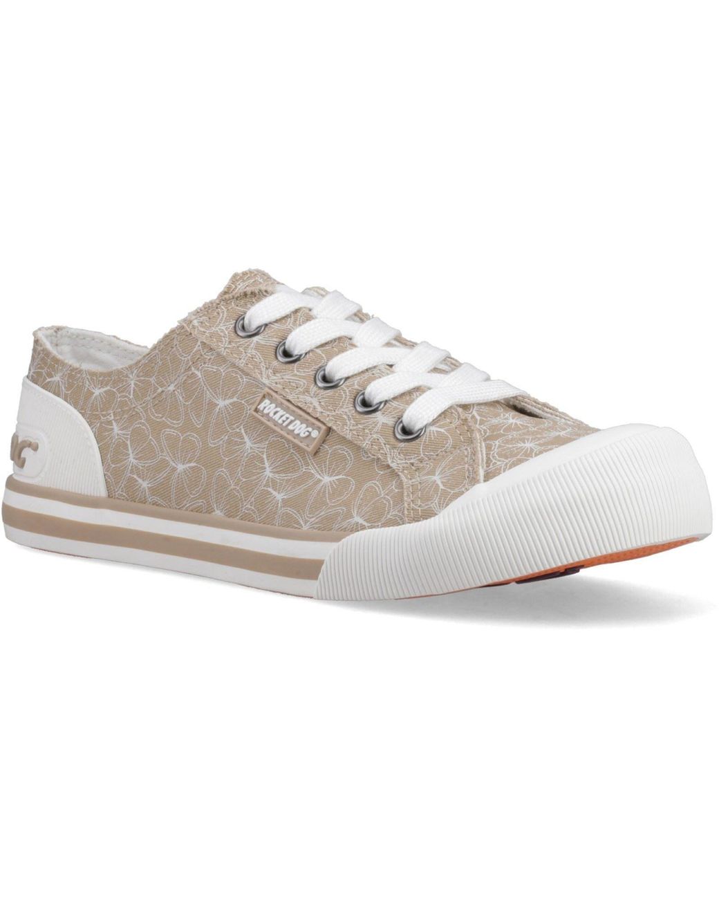 Rocket Dog Gray Jazzin Mariposa Textile Trainers