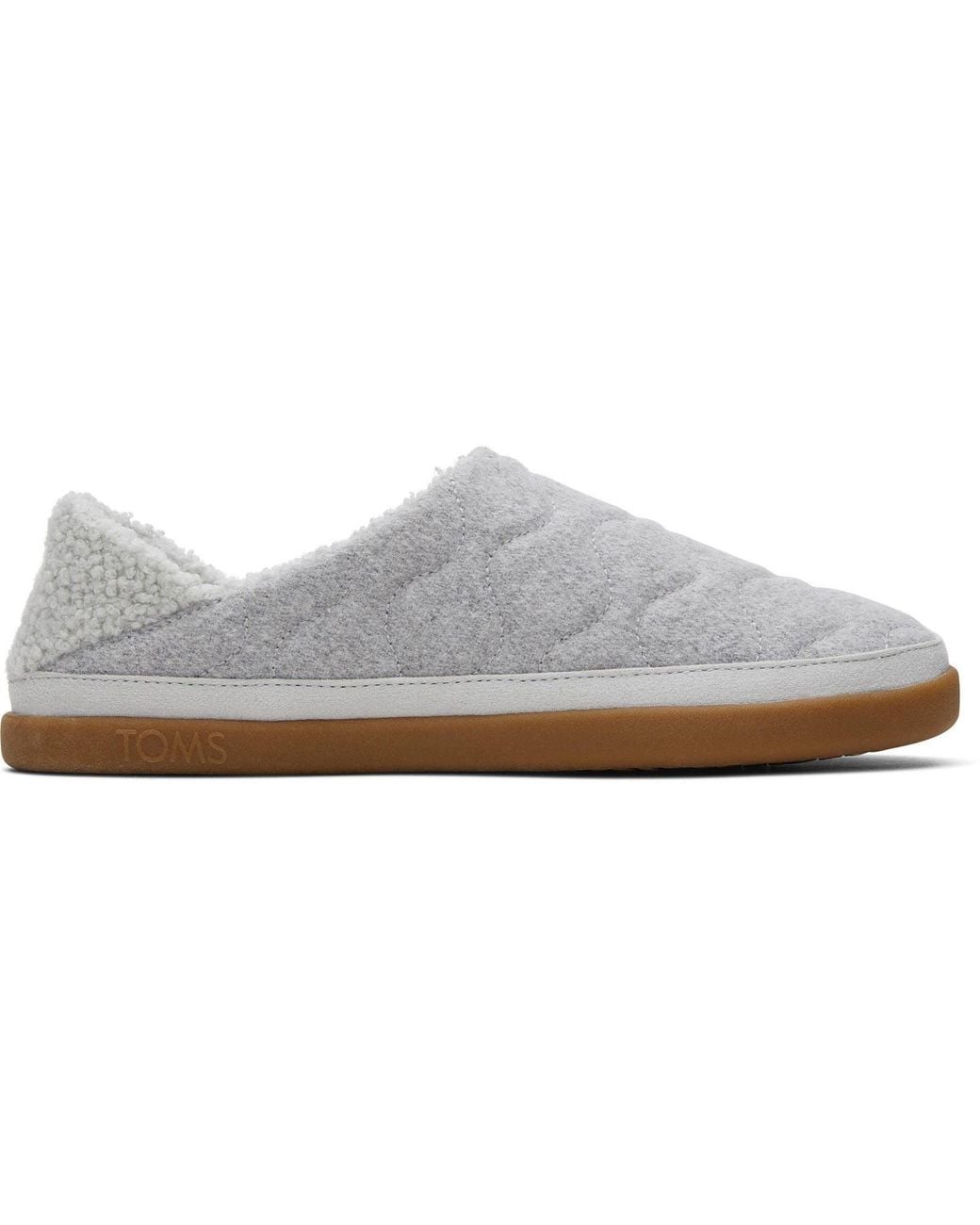 TOMS Gray Ezra Polyester Raindrop Slippers