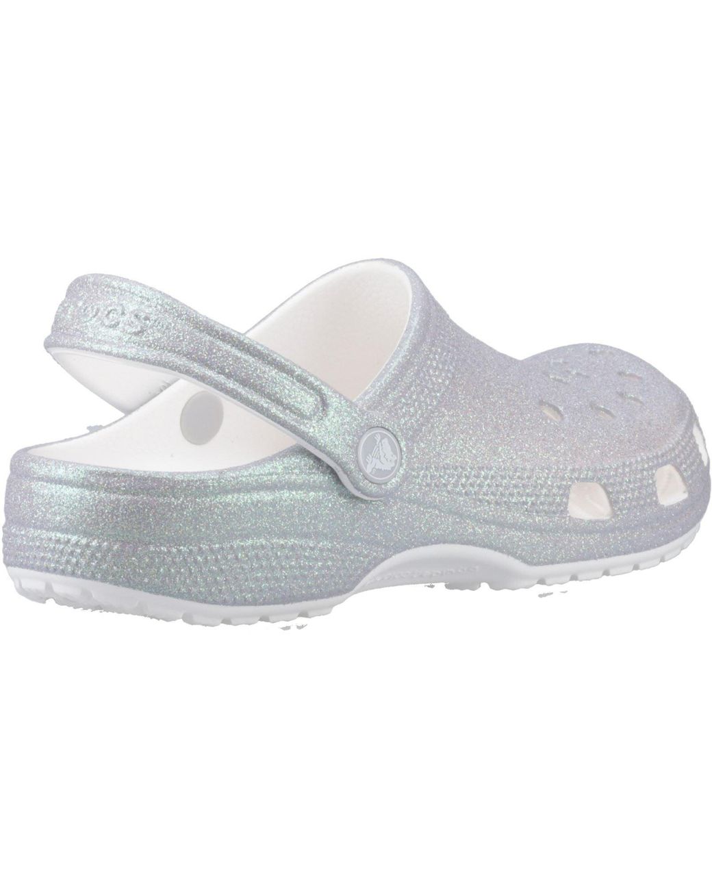 CROCSTM White Classic Glitter Eva Standard Clogs