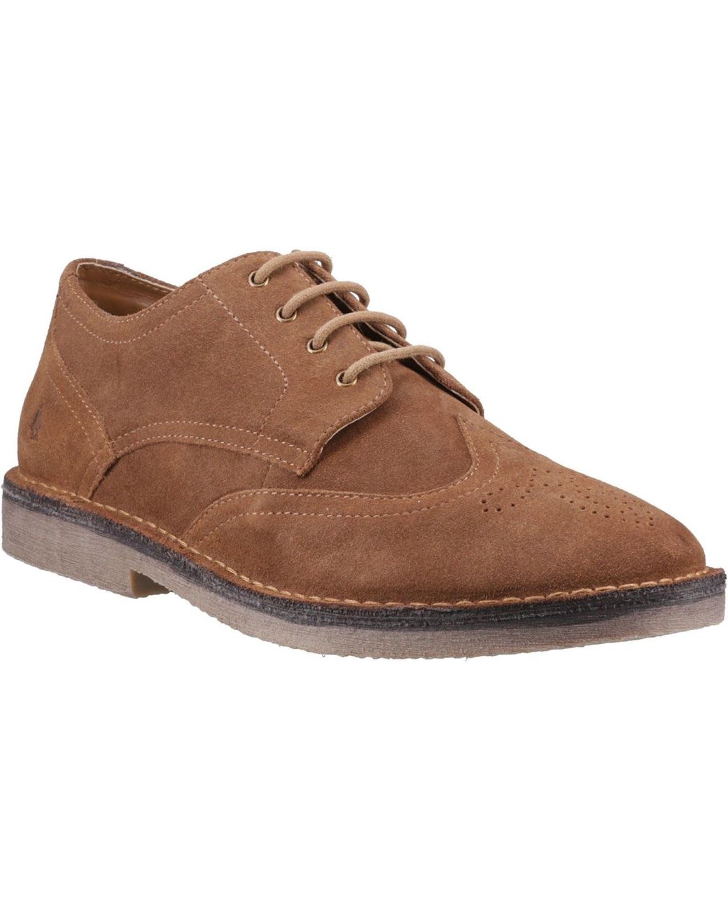 Hush Puppies Brown Samson Leather Brogues Shoes for men