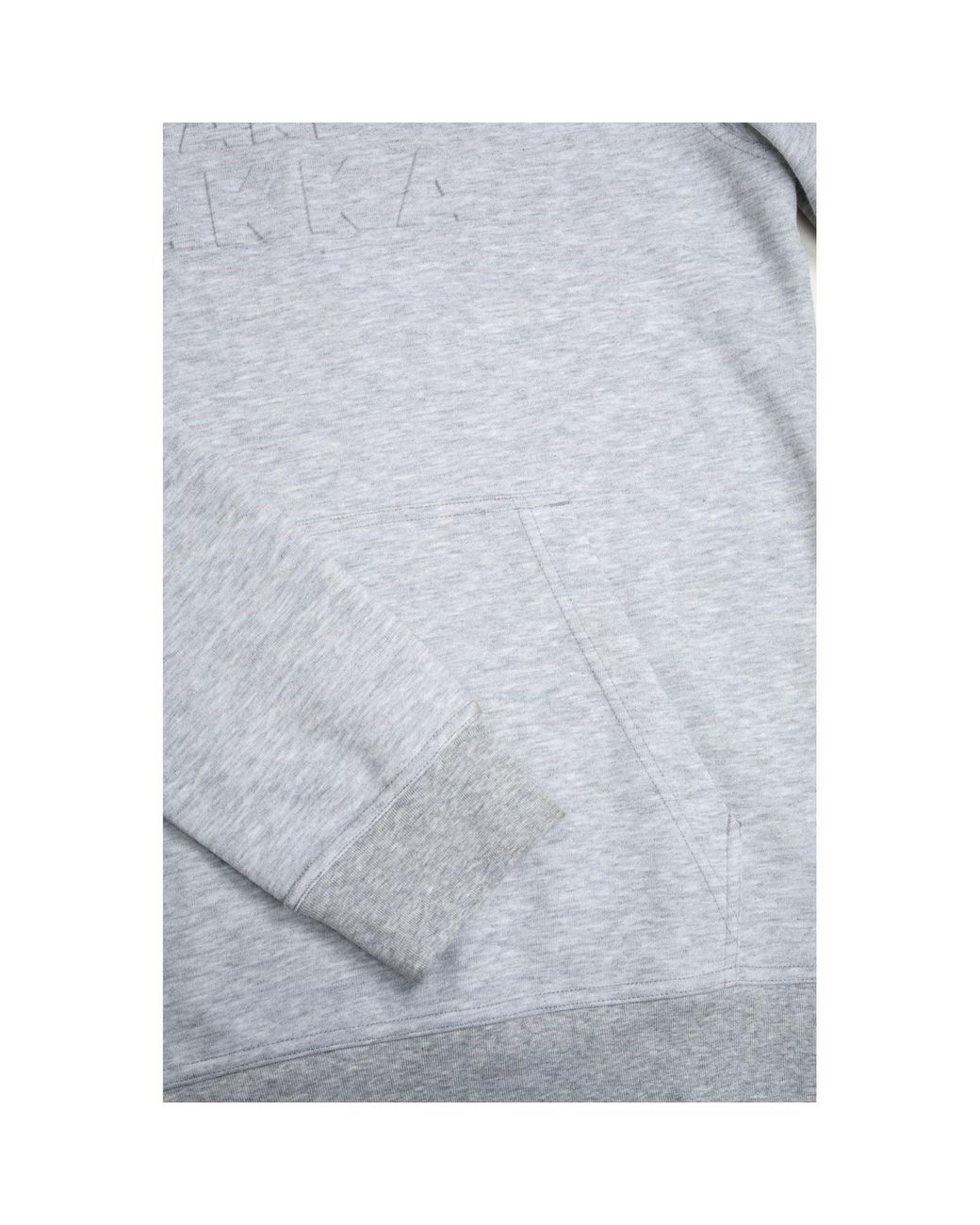 Hard Yakka Gray Embossed Pullover Cotton Hooded Sweatshirt for men