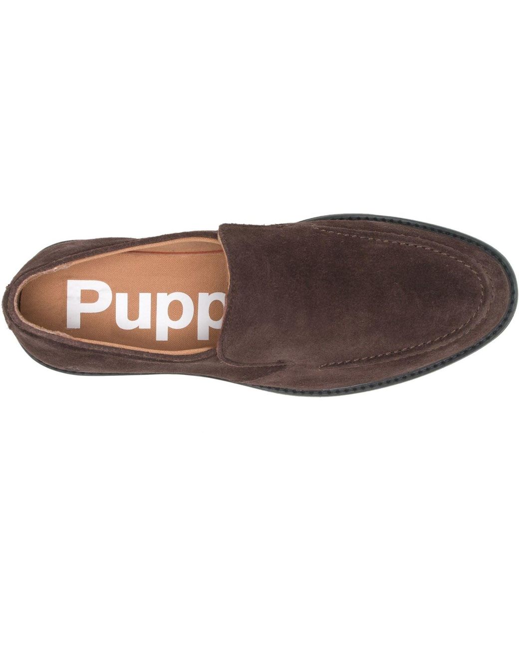 Hush Puppies Brown Earl Slip On Suede Loafers for men