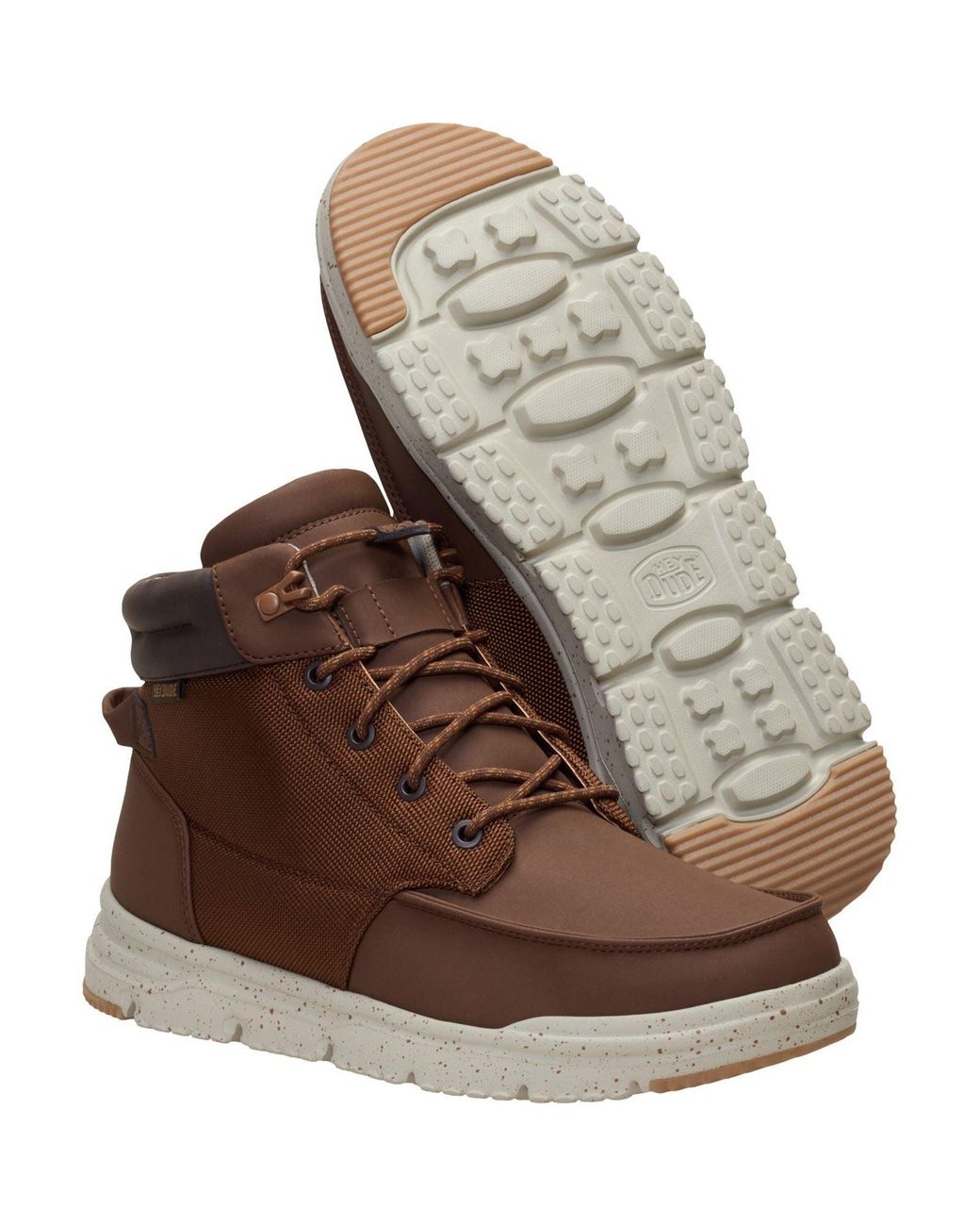 HeyDude Brown Bradley Ii Waterproof Polyurethane Downtown/Multi Ankle Boots for men