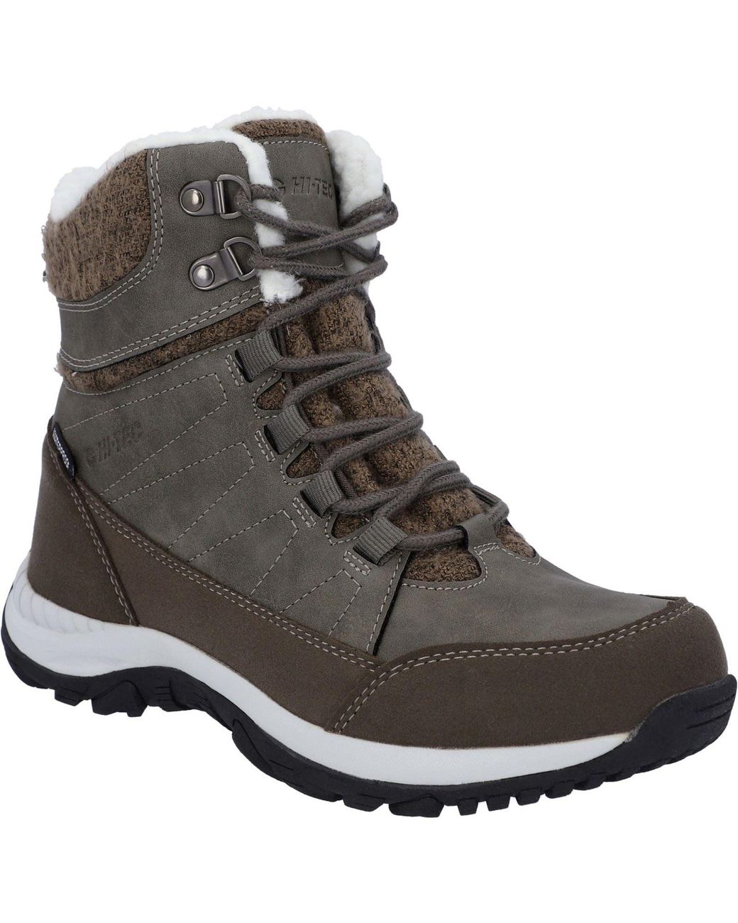 Hi-tec Black Riva Mid Hiking Boots
