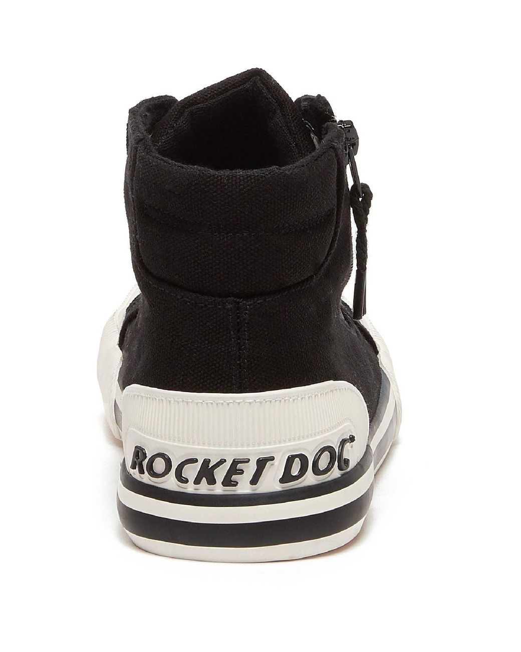 Rocket Dog Black Jazzin Hi Cotton Trainers