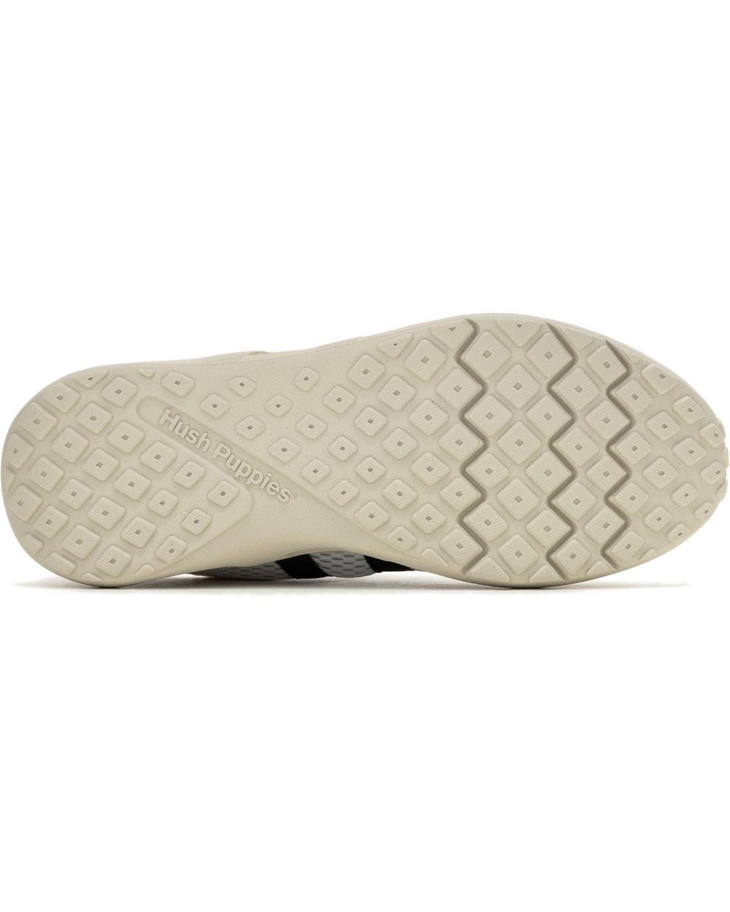 Hush Puppies White Seventy8 Retro Runner Suede Trainers for men
