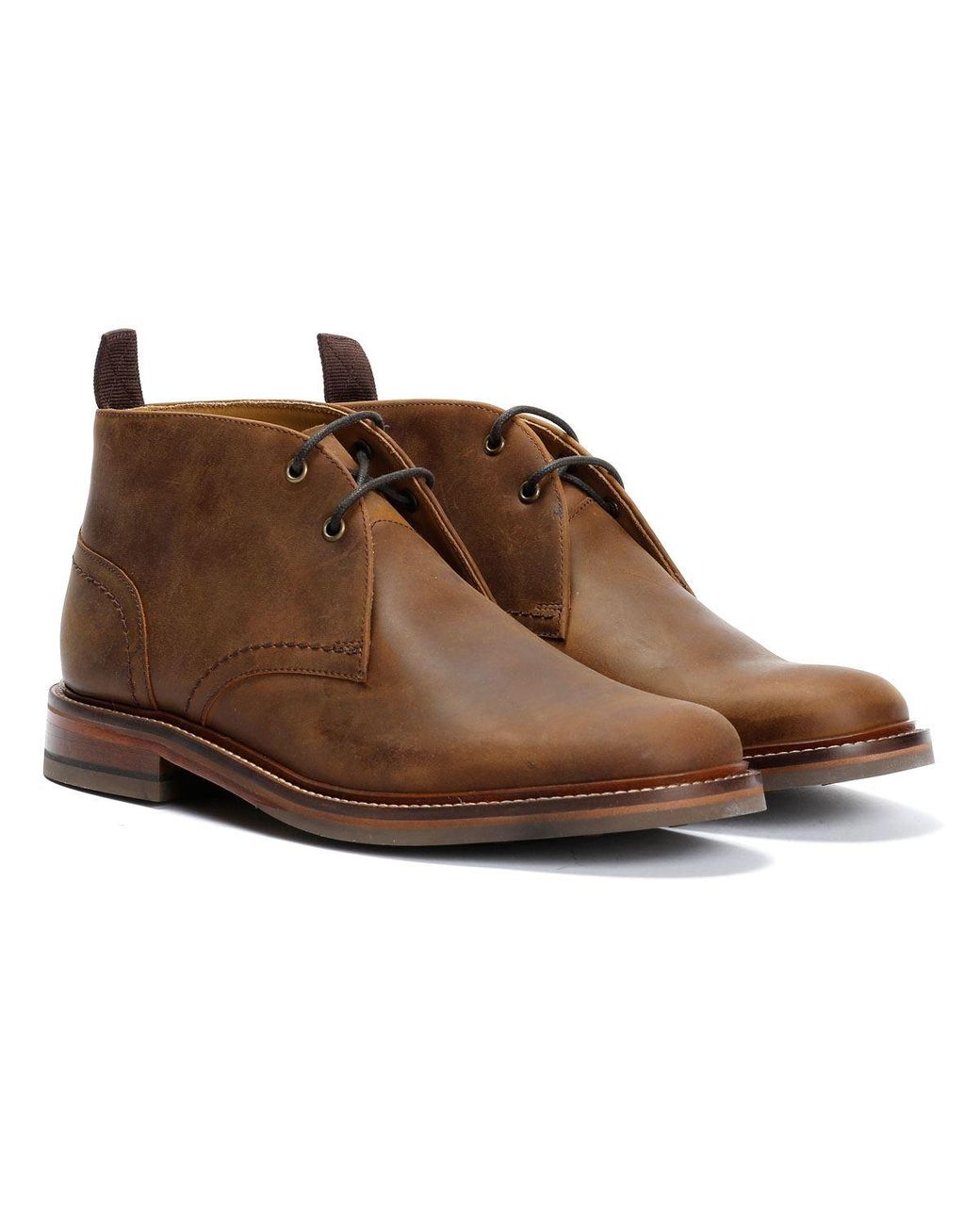 Chapman & Moore Brown Country Chukka Leather Choco Boots for men