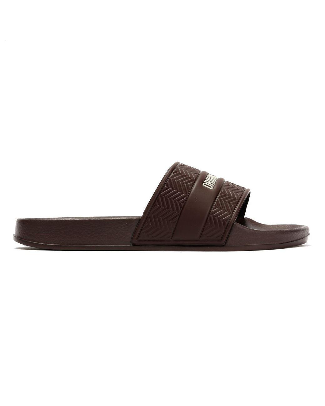 Original Penguin Brown Paradise Chocolate Slides for men