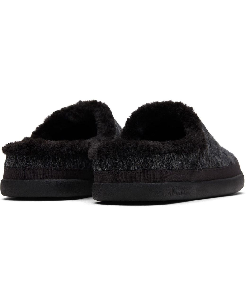 TOMS Black Sage Polyester Blend Slippers