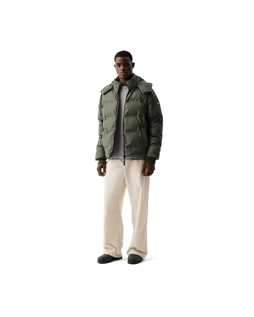 Hunter Green Wiley Puffer Jacket Puffer Jacket for men