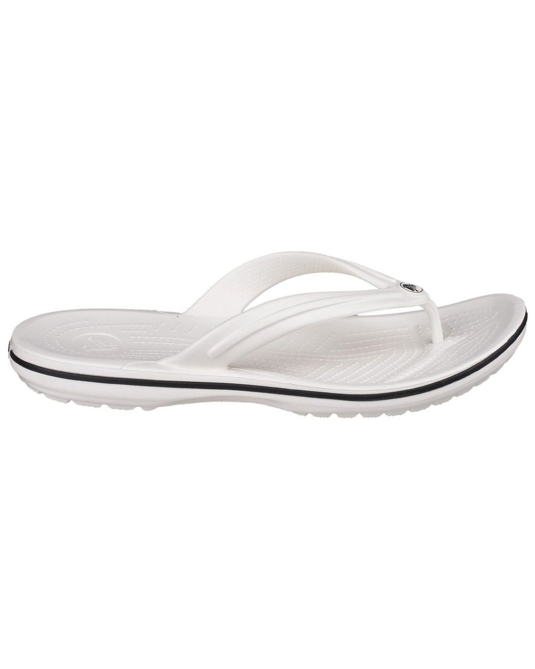 CROCSTM White Crocband Flip Croslite Rubber Sandals