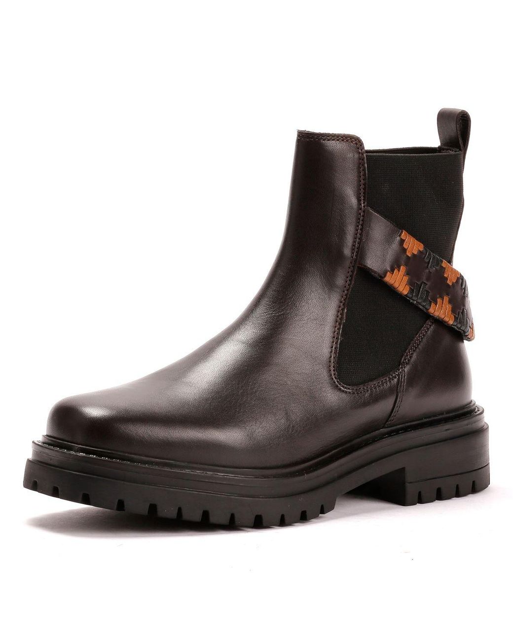 Osprey Black The Guildford Chelsea Leather Chocolate Boots