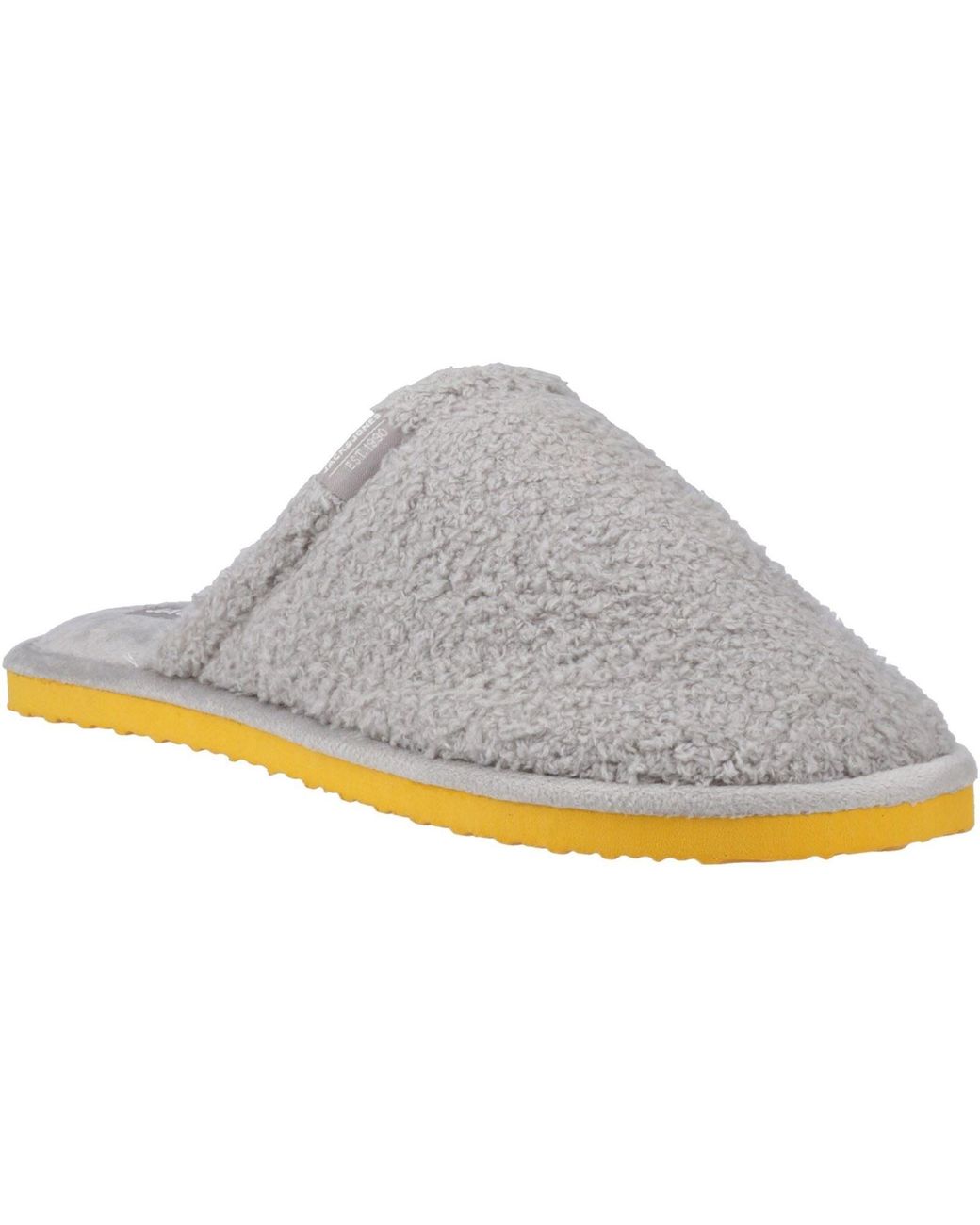 Jack & Jones Gray Harry Fluff Synthetic Frost Slippers for men