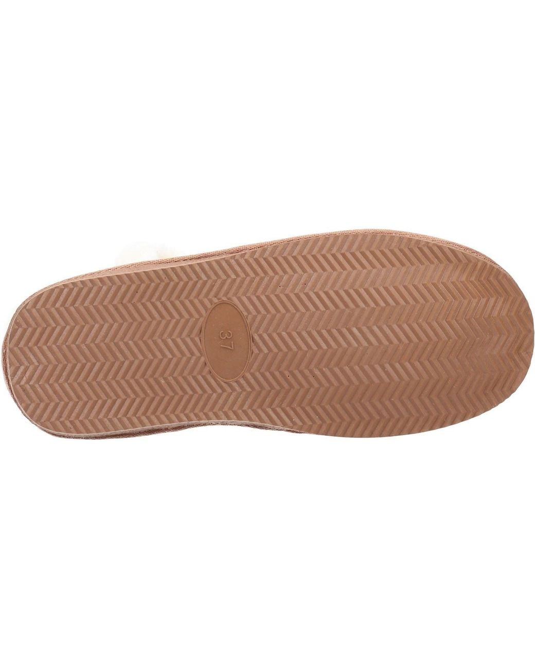 Hush Puppies Brown Ashleigh Suede And Faux Fur Slippers