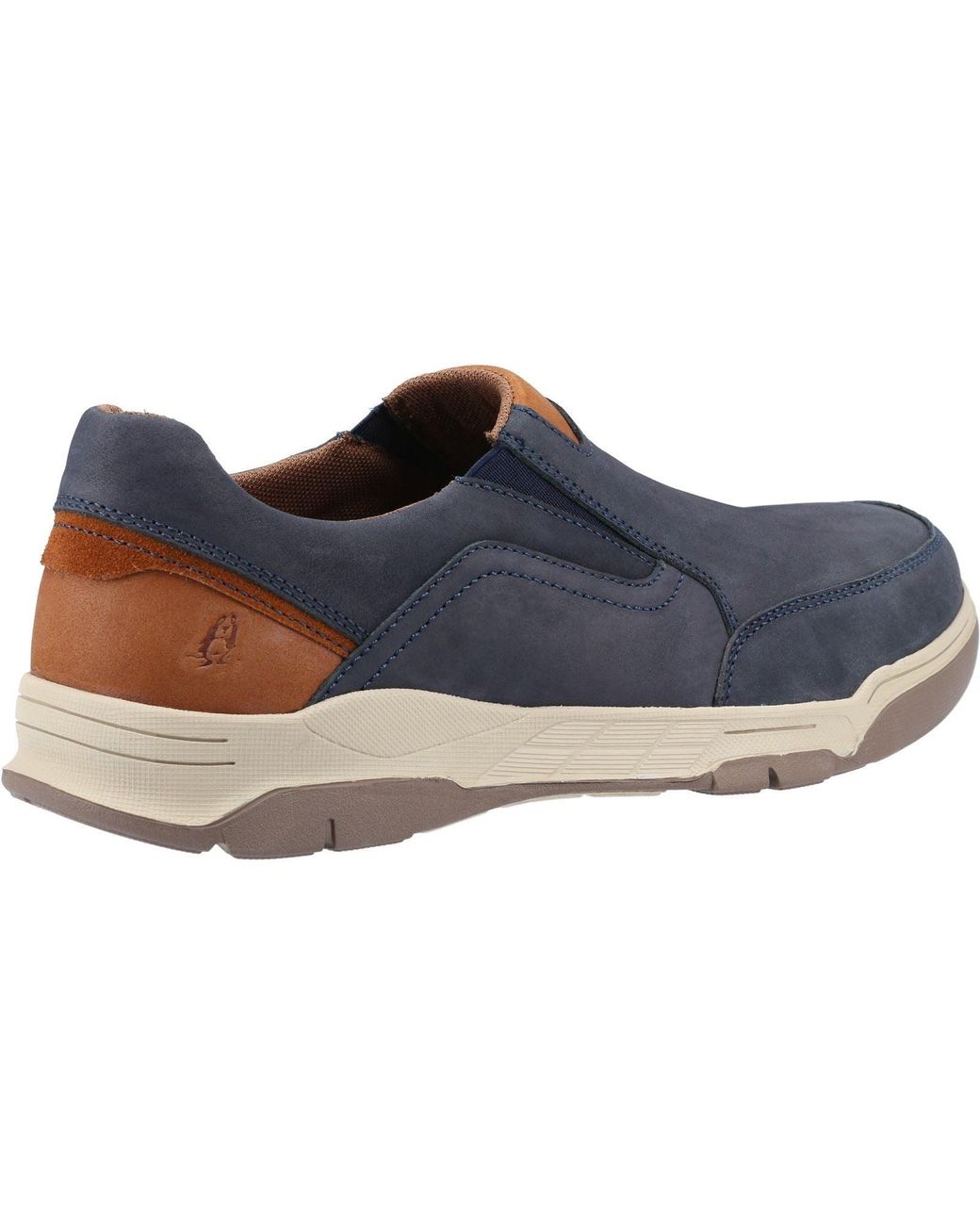 Hush Puppies Blue Fletcher Leather /Tan Loafers for men