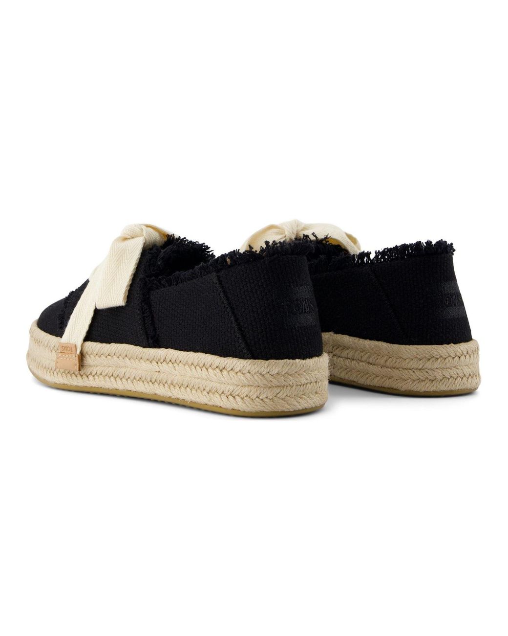 TOMS Blue Carolina Espadrille Lace Up Shoes
