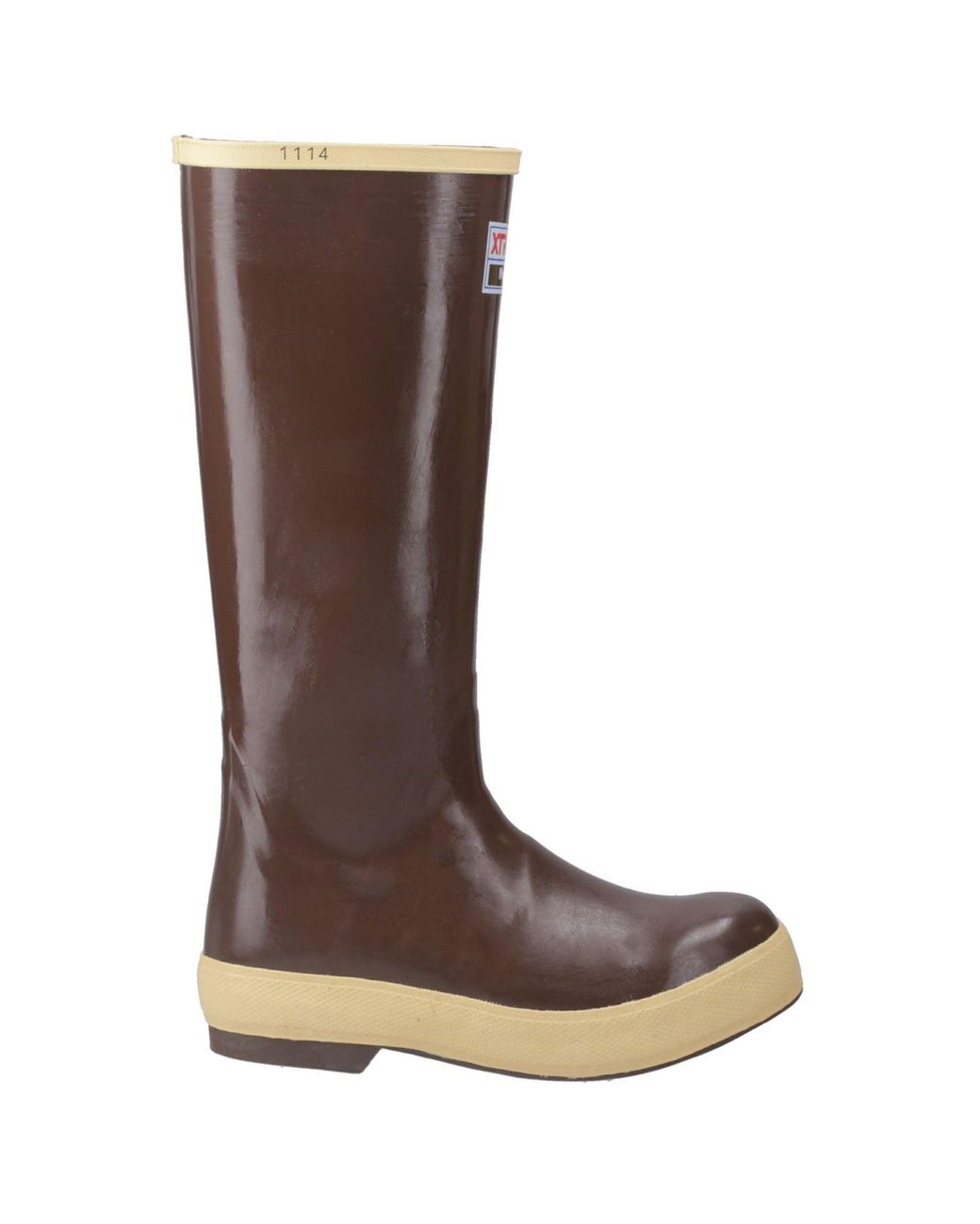 XtraTuf Brown Legacy 15" Plain Toe Rubber Copper/Tan Wellington Boots
