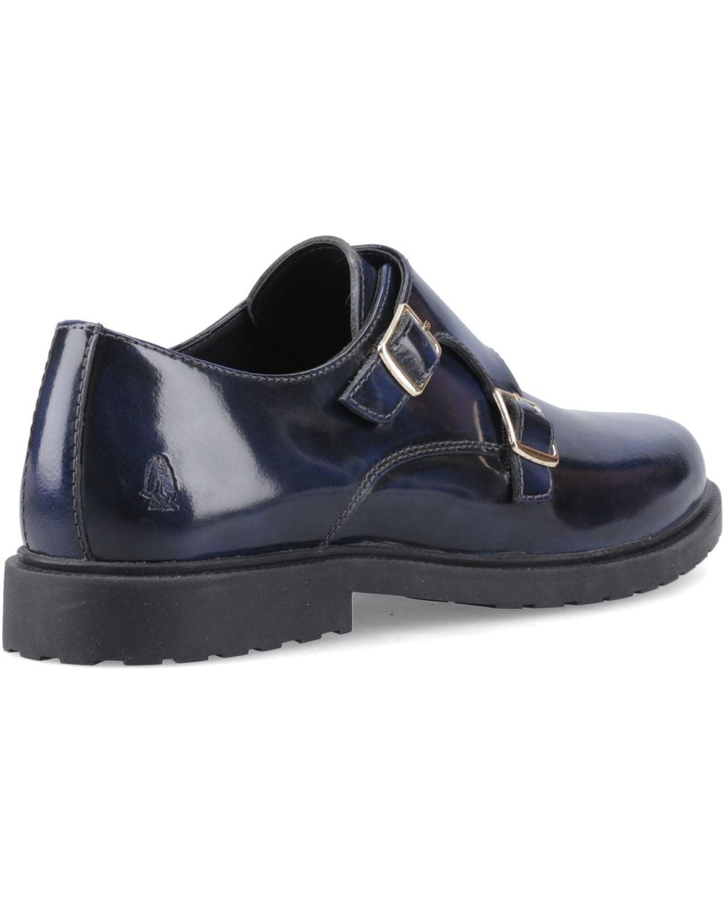 Hush Puppies Blue Verity Hi-Shine Leather Shoes