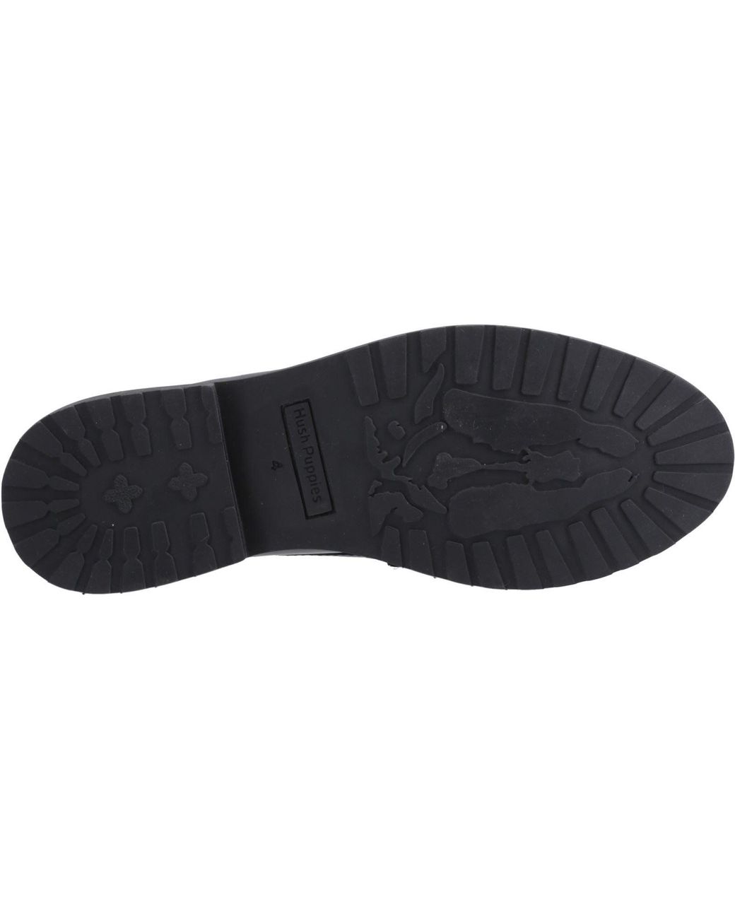 Hush Puppies Black Verity Patent Snaffle Leather Loafers