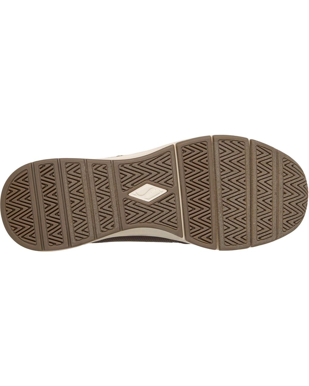 Skechers Brown Billion Flex Luxe Up Leather Duraleather/Mesh Trainers