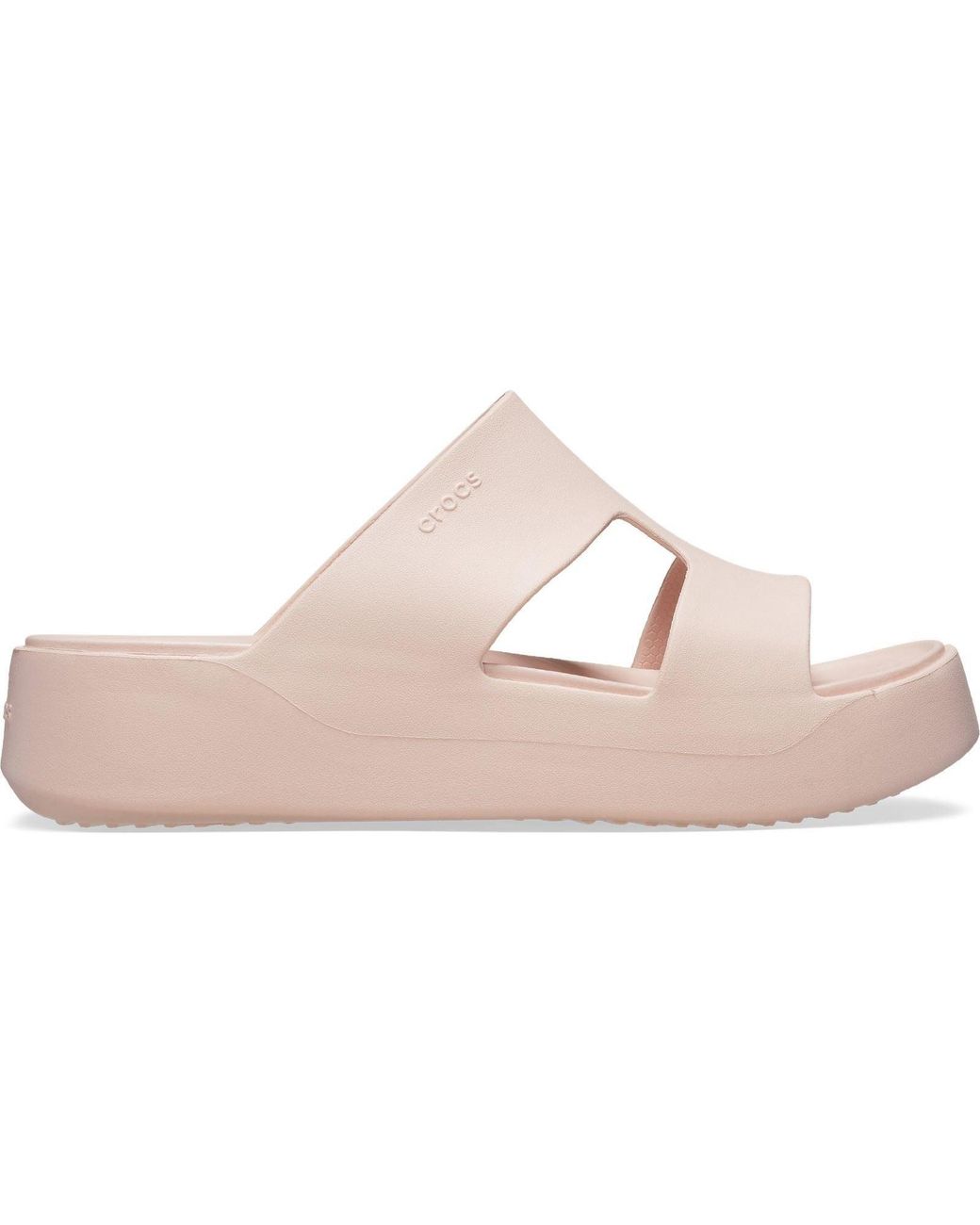CROCSTM Pink Getaway Platform H-Strap Synthetic Quartz Sandals