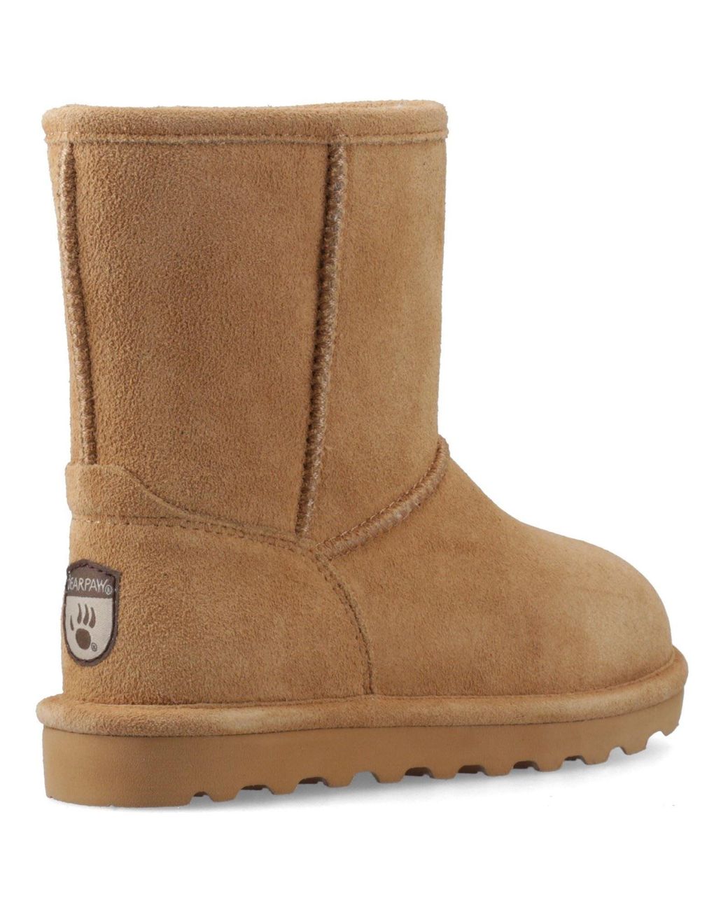 BEARPAW Brown Elle Girls Suede Girl's Coffee Winter Mid Calf Boots